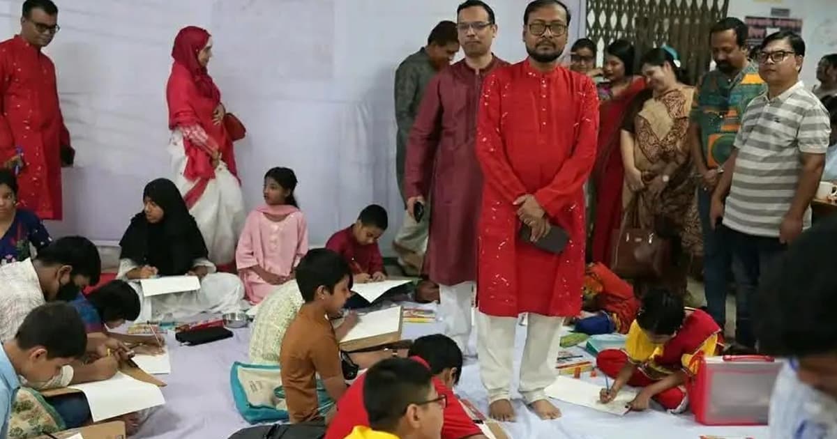 শিশু চিত্রাঙ্কনের মধ্য দিয়ে জবিতে দুই দিনব্যাপী নববর্ষ উদযাপন শুরু