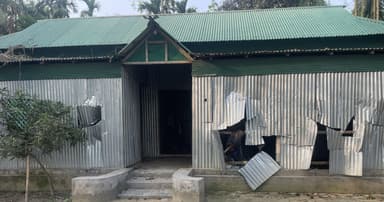 শেরপুরে বাড়িতে হামলা, ভাংচুর ও অগ্নিসংযোগ