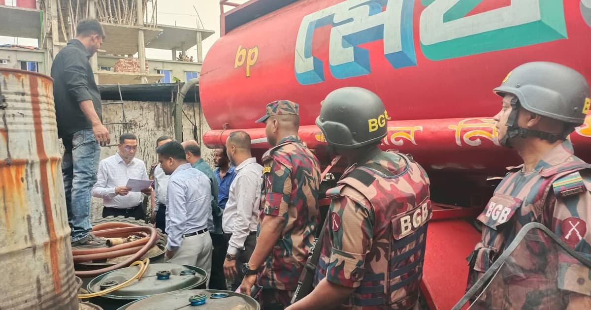 সিদ্ধিরগঞ্জে যৌথ অভিযান  ৯১০০ লিটার ডিজেল জব্দ