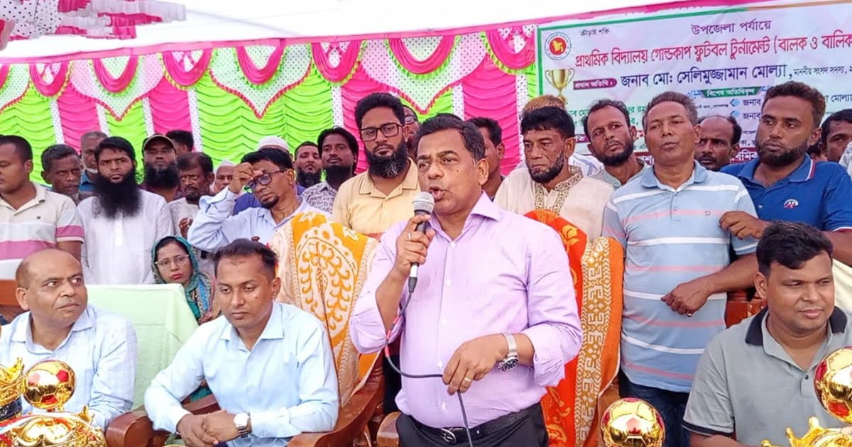 মাদকমুক্ত সমাজ গড়তে খেলাধুলার বিকল্প নেই- এমপি সেলিমুজ্জামান