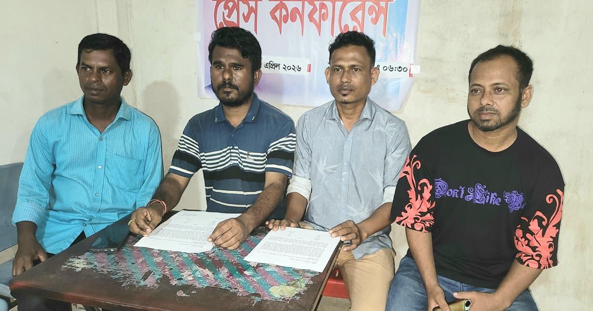 শাল্লায় জোরপূর্বক স্থায়ী বাঁধ নির্মাণের অভিযোগ