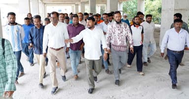 রাজশাহীর বিভিন্ন উন্নয়ন কাজ পরিদর্শনে প্রশাসক রিটন