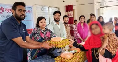 সৈয়দপুরে প্রসূতি মায়েদের মাঝে পুষ্টিকর খাদ্য বিতরণ