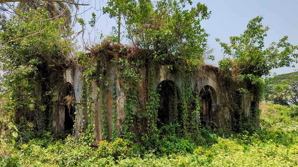 মঠবাড়িয়ার রহস্যময় কুঠিবাড়ি এখন প্রায় ধ্বংসপ্রাপ্ত
