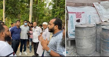 ইউপি সদস্যের বাড়িতে অভিযান, ডিজেল ও সরকারি চাল জব্দ