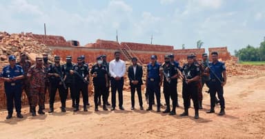 কুড়িগ্রামে অবৈধ ইটভাটার বিরুদ্ধে অভিযান, বন্ধ ৪ ভাটা