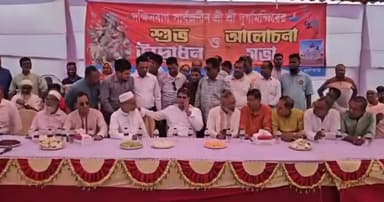 রূপগঞ্জে দুর্গামন্দির নির্মাণ কাজের উদ্বোধন