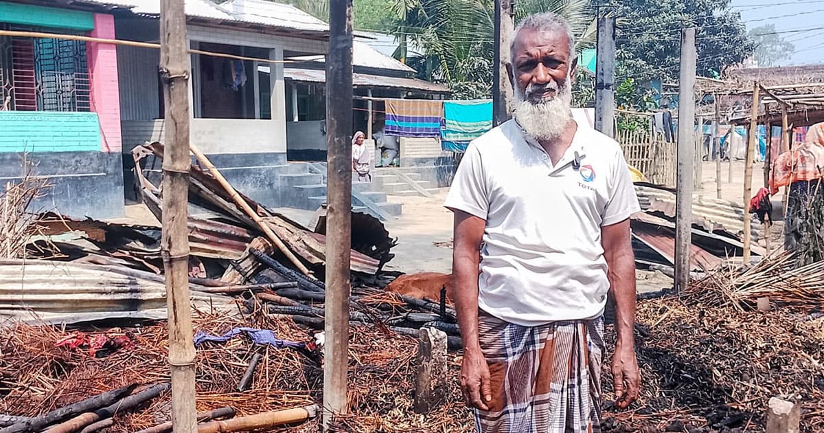 সারিয়াকান্দিতে আগুন পুড়ে কৃষকের লক্ষাধিক টাকার ক্ষতি