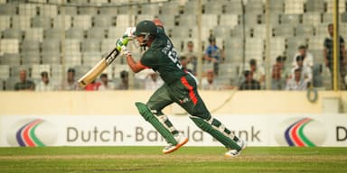 শান্তর সেঞ্চুরিতে ২৬৬ রানের লক্ষ‍্য দিল বাংলাদেশ