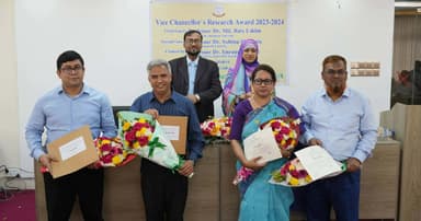 জবিতে চার শিক্ষক পেলেন ভাইস চ্যান্সেলর গবেষণা পুরস্কার