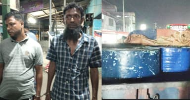 উল্লাপাড়ায় ২৪০০ লিটার পেট্রোল জব্দ, আটক ২