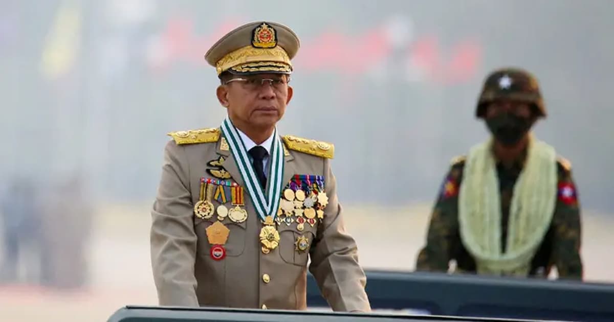 জান্তা প্রধান মিন অং হ্লাইং মিয়ানমারের প্রেসিডেন্ট নির্বাচিত