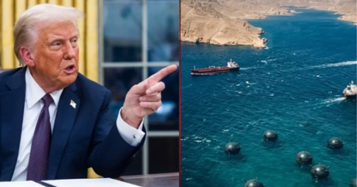 হরমুজ প্রণালিতে মাইন বসানো নৌযান দেখলেই গুলি: ট্রাম্প