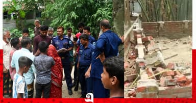 সাঁথিয়ায় নির্মাণাধীন ঘরের দেওয়াল ভাঙচুরের অভিযোগ