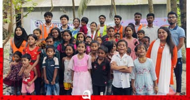 কাশিয়ানীতে অসহায় শিশুদের নিয়ে ‘আনন্দ উৎসব’