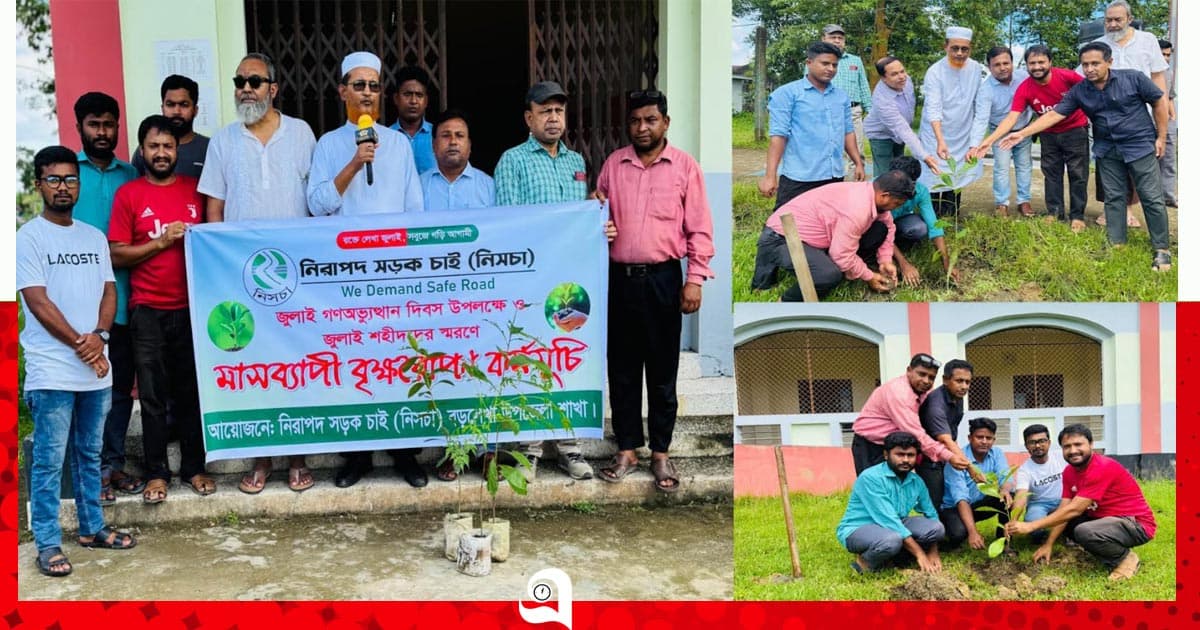 জুলাই শহীদদের স্মরণে মাসব্যাপী বৃক্ষরোপণ কর্মসূচির উদ্বোধন