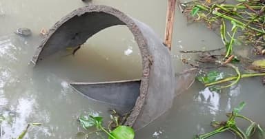 নেছারাবাদে জমি বিরোধে ইট-স্লাব ও রিং ভাঙচুরের অভিযোগ