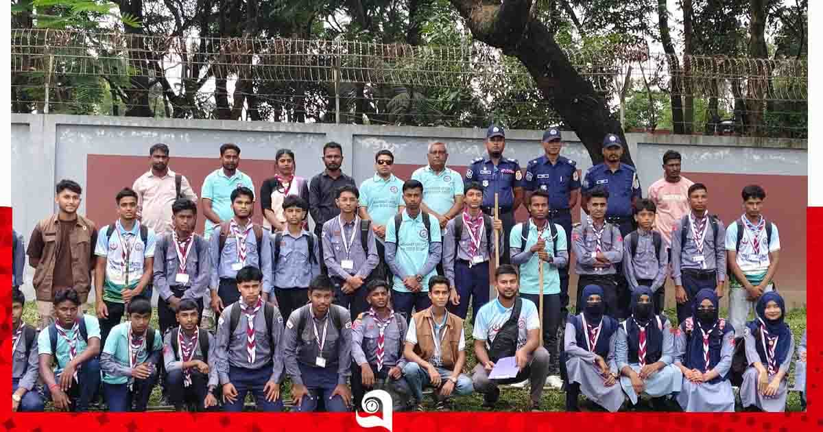 গোয়াইনঘাটে মুক্ত স্কাউট গ্রুপের জমকালো হাইকিং অনুষ্ঠিত