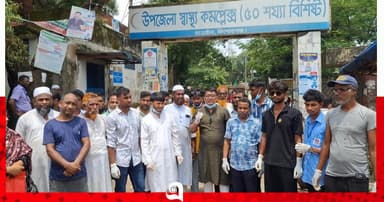 তাড়াইল উপজেলা স্বাস্থ্য কমপ্লেক্সে বিএনপির পরিচ্ছন্নতা অভিযান