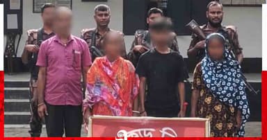 মহেশপুর সীমান্তে নারী শিশুসহ ৪ বাংলাদেশি আটক