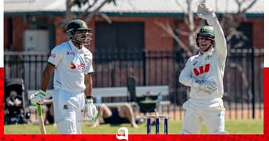 হাসান মাহমুদের ৪ উইকেট, ৭৩ রানে পিছিয়ে বাংলাদেশ