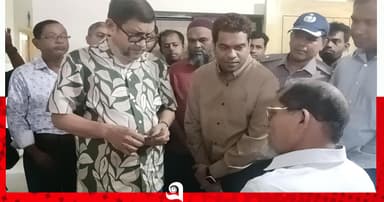 চরভদ্রাসন স্বাস্থ্য কমপ্লেক্সে স্বাস্থ্যমন্ত্রীর আকস্মিক পরিদর্শন