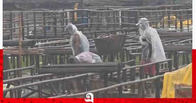 ঝোড়ো হাওয়ায় লণ্ডভণ্ড নাজিরারটেক শুঁটকি মহাল, কোটি টাকার ক্ষয়ক্ষতি