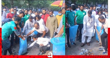 বরিশালে ডেঙ্গু প্রতিরোধে পরিচ্ছন্নতা অভিযান
