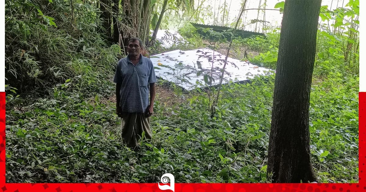 আদালতের স্থিতাবস্থা অমান্য করে বৃদ্ধের ঘর ভাঙচুর