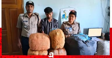 শান্তিগঞ্জে প্রাইভেটকার থেকে ৪০ কেজি গাঁজা উদ্ধার