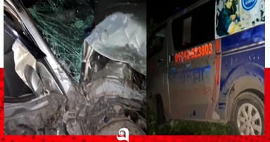 ওসমানীনগরে প্রাইভেটকার-এম্বুলেন্স মুখোমুখি সংঘর্ষ, আহত ৫