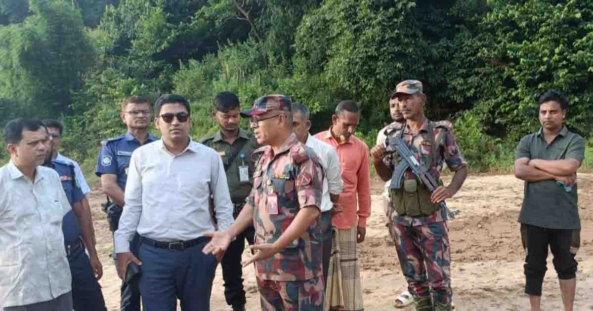 জৈন্তাপুরে বালুমহালে মেলেনি অবৈধ বালু উত্তোলনের প্রমাণ