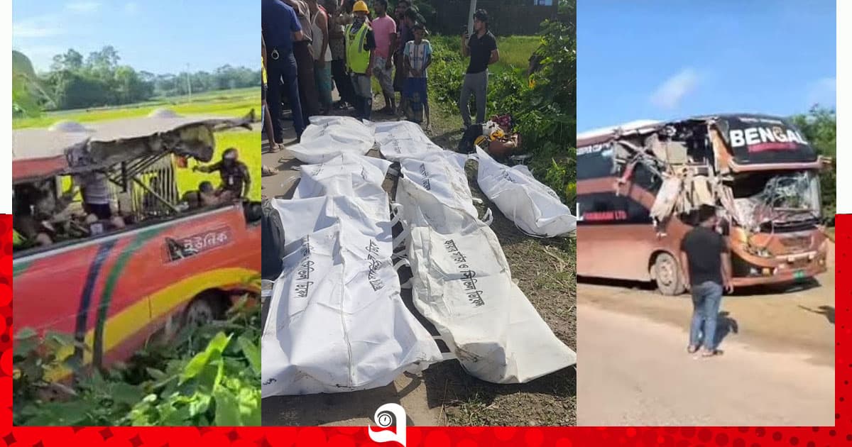 সিলেটে যাত্রীবাহী দুই বাসের সংঘর্ষে নিহত বেড়ে ৯