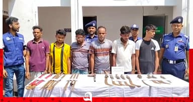ধামরাইয়ে নৌ ডাকাতির ঘটনায় ৬ ডাকাত গ্রেপ্তার