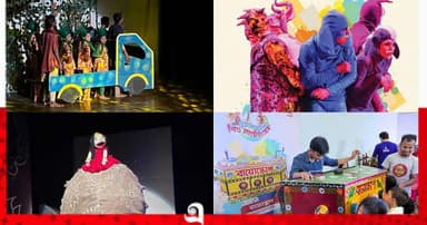 কার্টুন-পাপেট শোতে শেষ হলো ‘মুস্তাফা মনোয়ার শিশু নাট্যোৎসব’
