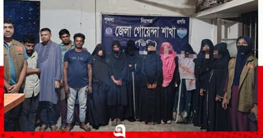 নোয়াখালীতে আবাসিক হোটেলে অভিযান, গ্রেপ্তার ১২