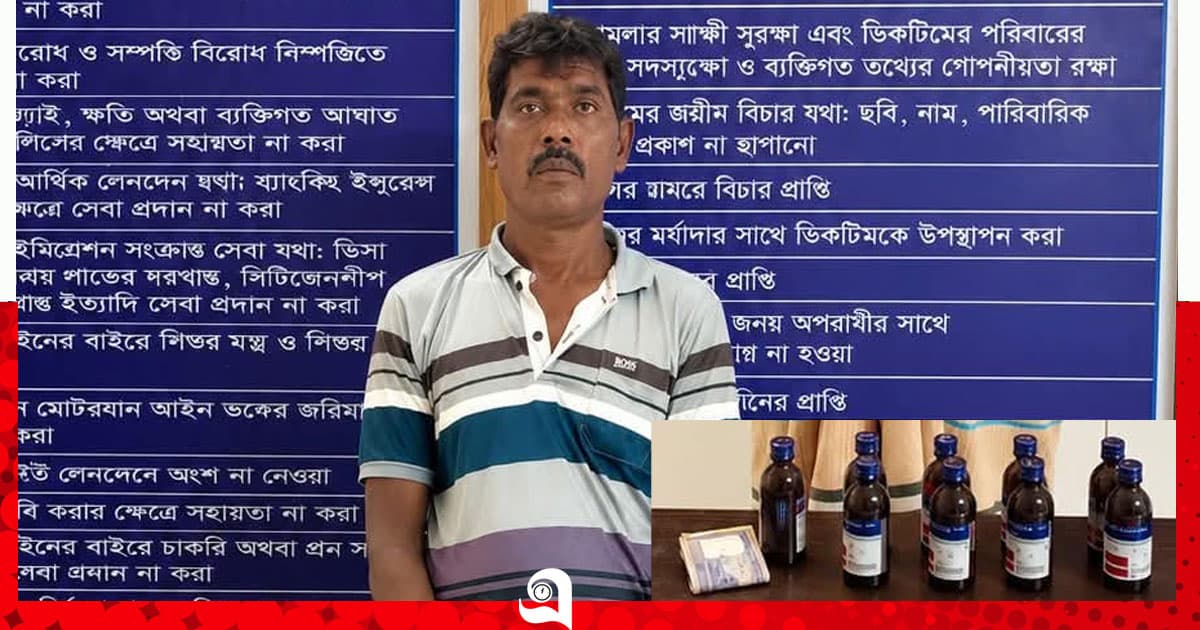 শিবগঞ্জে স্কাফ সিরাপসহ গ্রেপ্তার ১