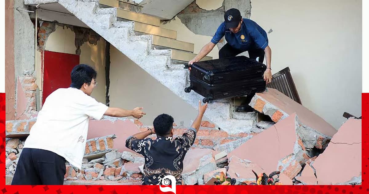 ইন্দোনেশিয়ায় ৭.৭ মাত্রার ভূমিকম্পে ৫ জনের মৃত্যু