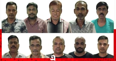 পুলিশের অভিযানে ১০ জুয়ারি গ্রেপ্তার