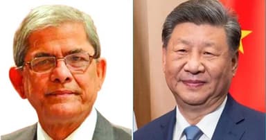 রাষ্ট্রপতি মির্জা ফখরুলকে শি জিনপিংয়ের অভিনন্দন