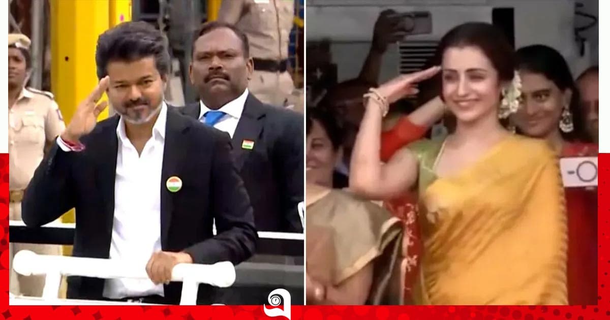 বিজয়-তৃষার নতুন ভিডিও ভাইরাল