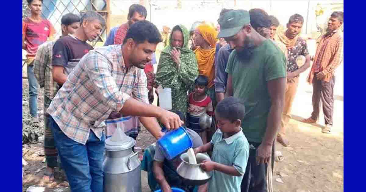 রমজান উপলক্ষে মূল্য কমিয়ে ১০ টাকা লিটারে দুধ বিক্রি