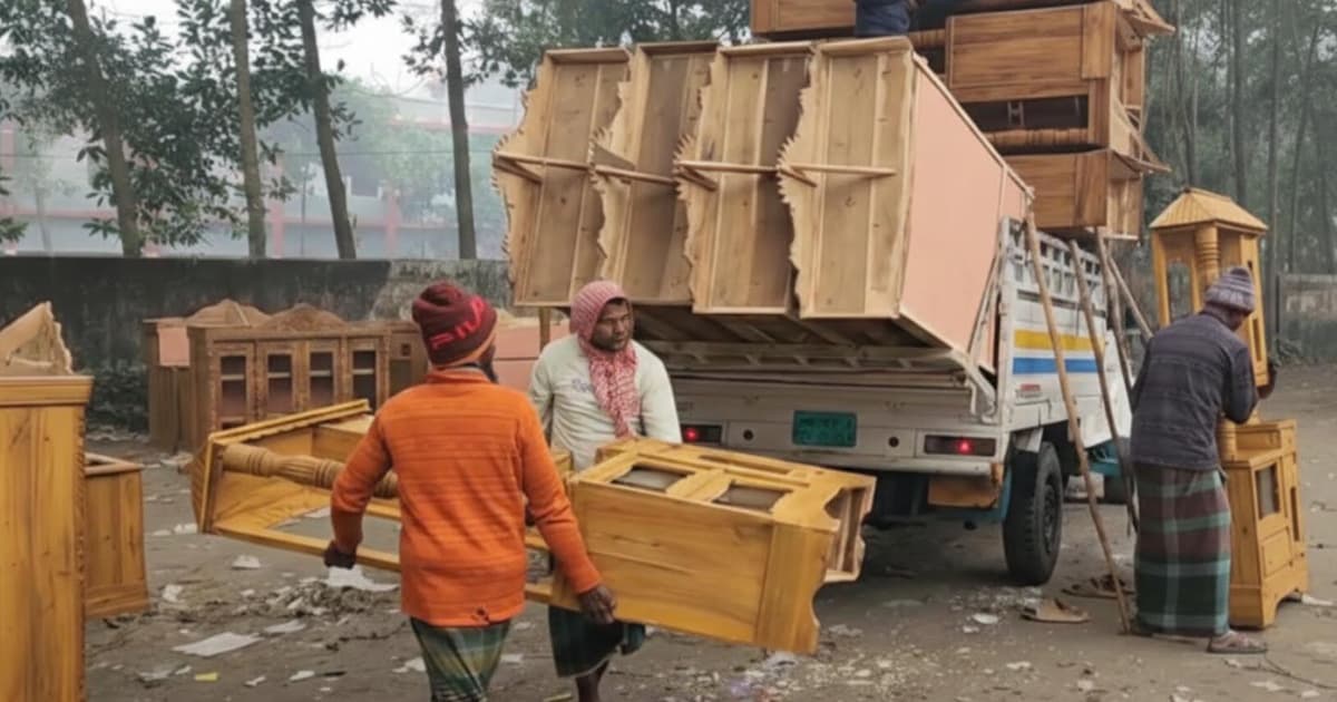 ফার্নিচার ব্যবসায় বদলে গেছে গ্রামের নাম