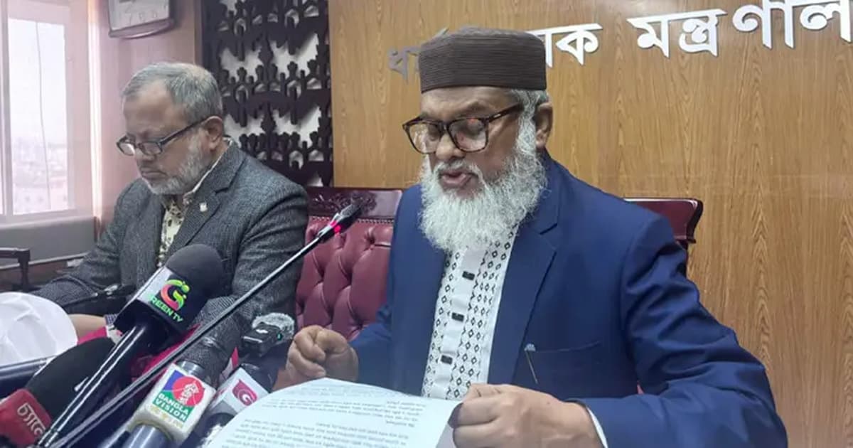 এবারও সরকারি ব্যয়ে কাউকে হজে পাঠানো হচ্ছে না: ধর্ম উপদেষ্টা