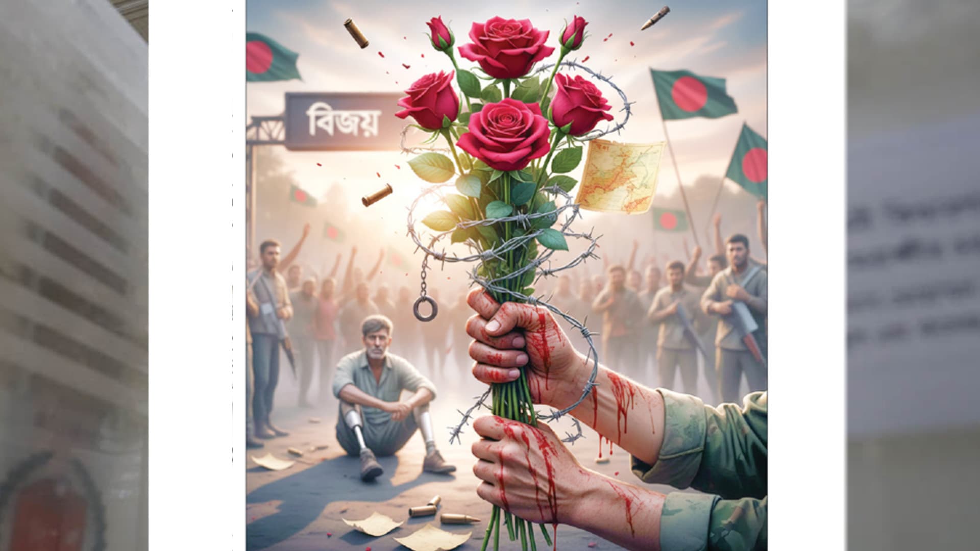 বিজয়ের ফুলে বেদনার কাঁটা