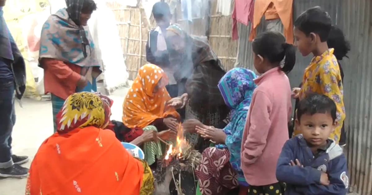 তেঁতুলিয়ায় তাপমাত্রা নেমেছে ৬ ডিগ্রিতে, বিপর্যস্ত জনজীবন