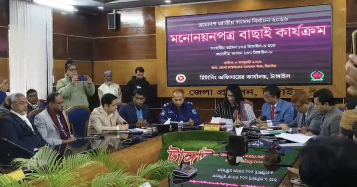 টাঙ্গাইলে ৬৫ প্রার্থীর মনোনয়ন যাচাই-বাছাই, ২৮ জনের বাতিল