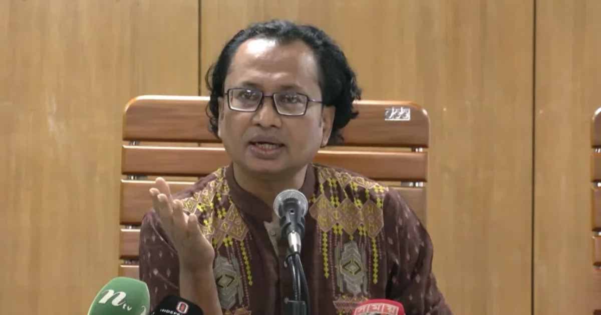 নাহিদের বক্তব্য রাজনৈতিক, চলছে তদন্ত: তথ্য উপদেষ্টা