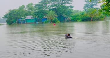 হাতিয়ায় ৮০ গ্রাম প্লাবিত
