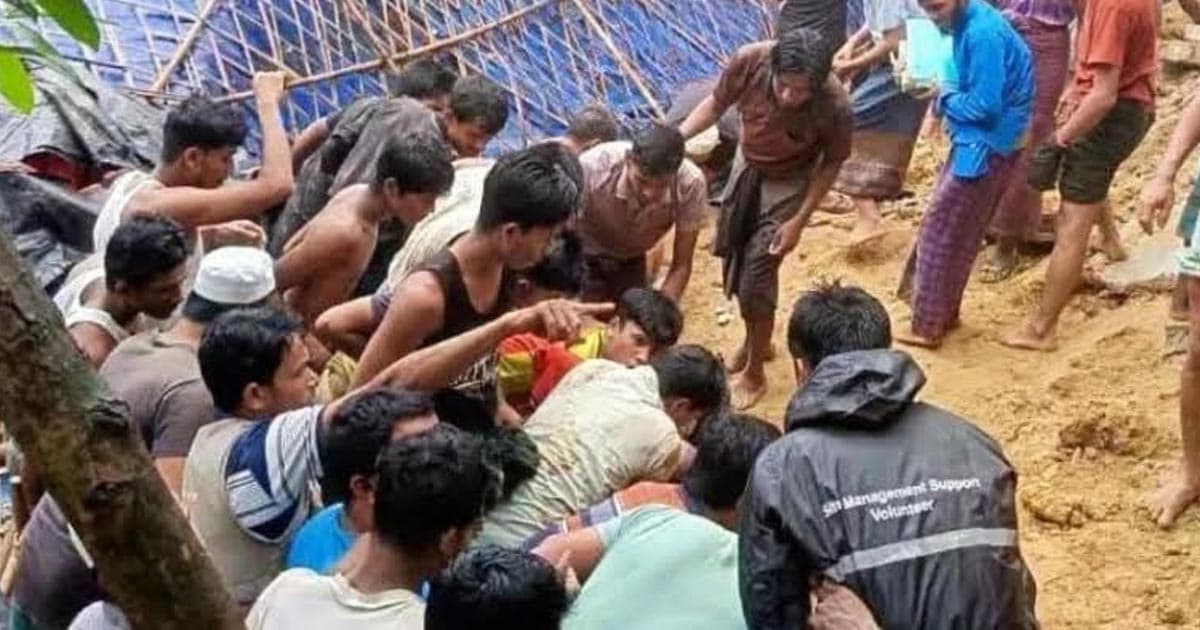 উখিয়ার রোহিঙ্গা ক্যাম্পে পাহাড়ধসে তরুণীর মৃত্যু